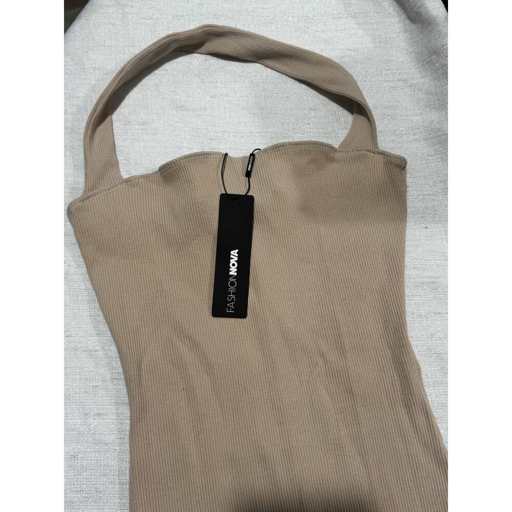 NEW✨Fashionova Nude halter top dress